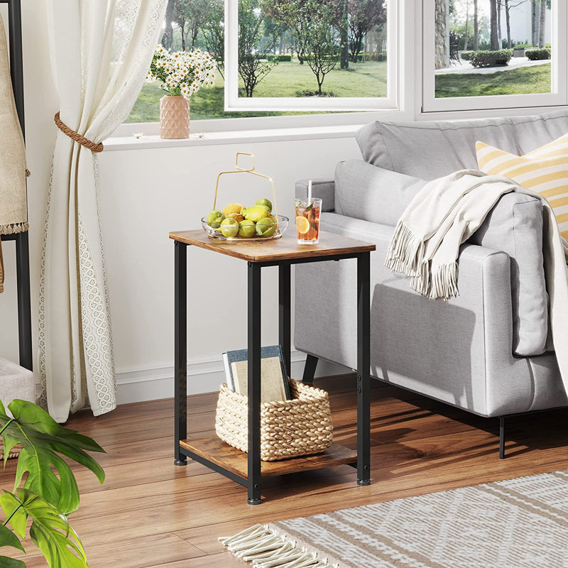 Ensemble de tables de bout Amacker, Brun