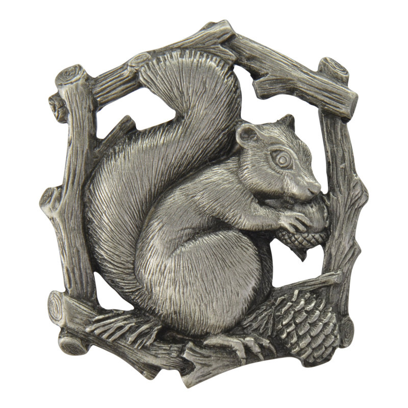 Great Outdoors Novelty Knob, Left Side, Antique Pewter