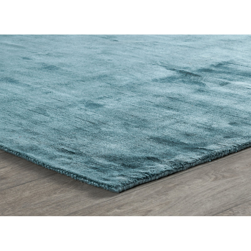 Burov Flatweave Area Rug in Blue, Rectangle 2" x 3"