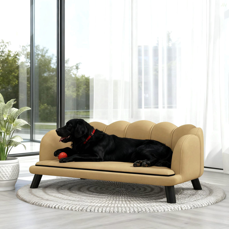 Coffee  Pearl Design Pet Sofa