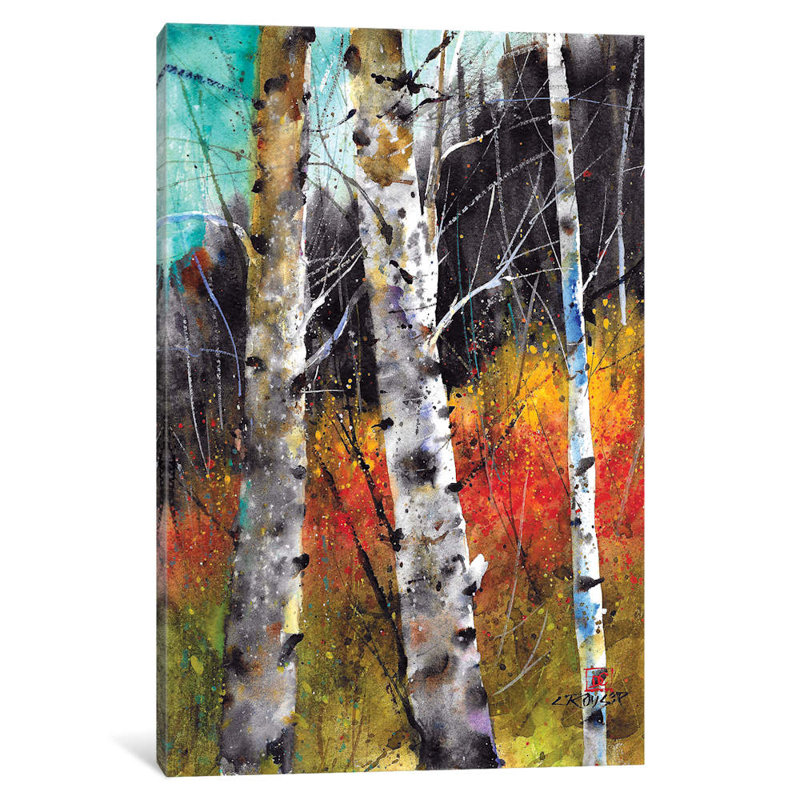 Trees On Fire by Dean Crouser - Wrapped Canvas Print, 66.04 cm H x 45.72 cm W x 1.91 cm D