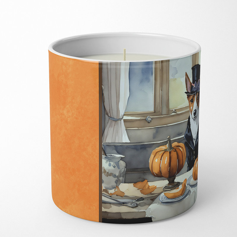 Bougie parfumée Pumpkin Pie avec support en céramique