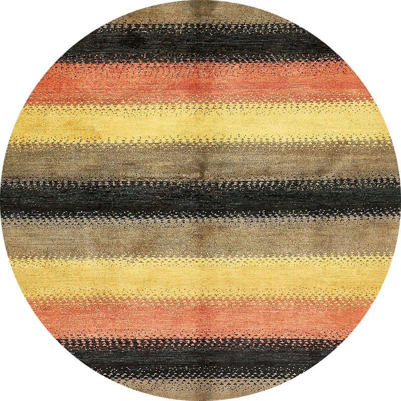 Abstract Indoor Rug, Round 4'
