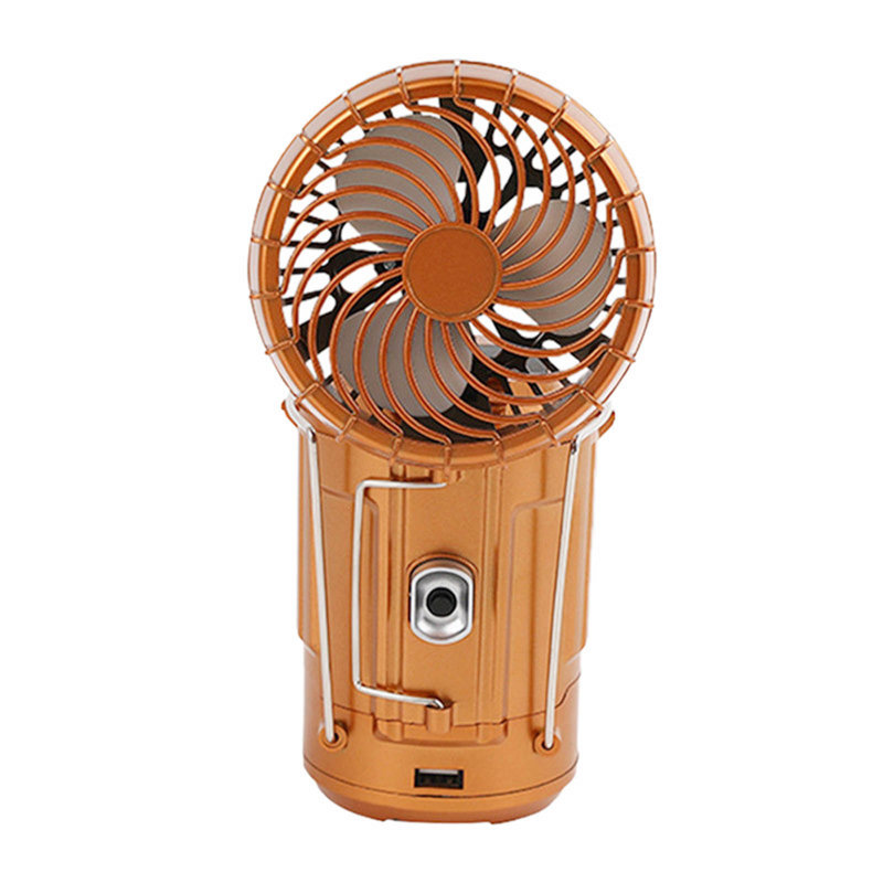 Tente de camping avec ventilateur pliable pour l'extérieur, Gold