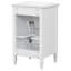 Meuble-lavabo de 20 po avec lavabo, pieds en bois massif, tablette réglable, tiroir inclinable, boutons en alliage de zinc, armoire autoportante moderne pour petite salle de bain