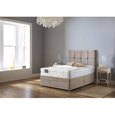 Arlette Upholstered Divan Bed with Mattress