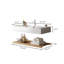 Meuble-lavabo flottant mural de 36 pouces avec lavabo vasque, tablettes rayées pour un rangement et un style de salle de bain modernes-126233467
