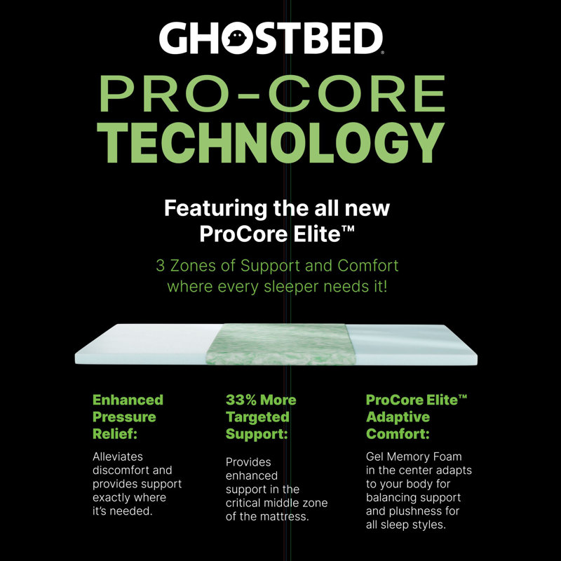 Matelas hybride GhostBed 14 "Premium Series, Grand lit