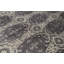 Wool Damask Area Rug in Charcoal/Ivory