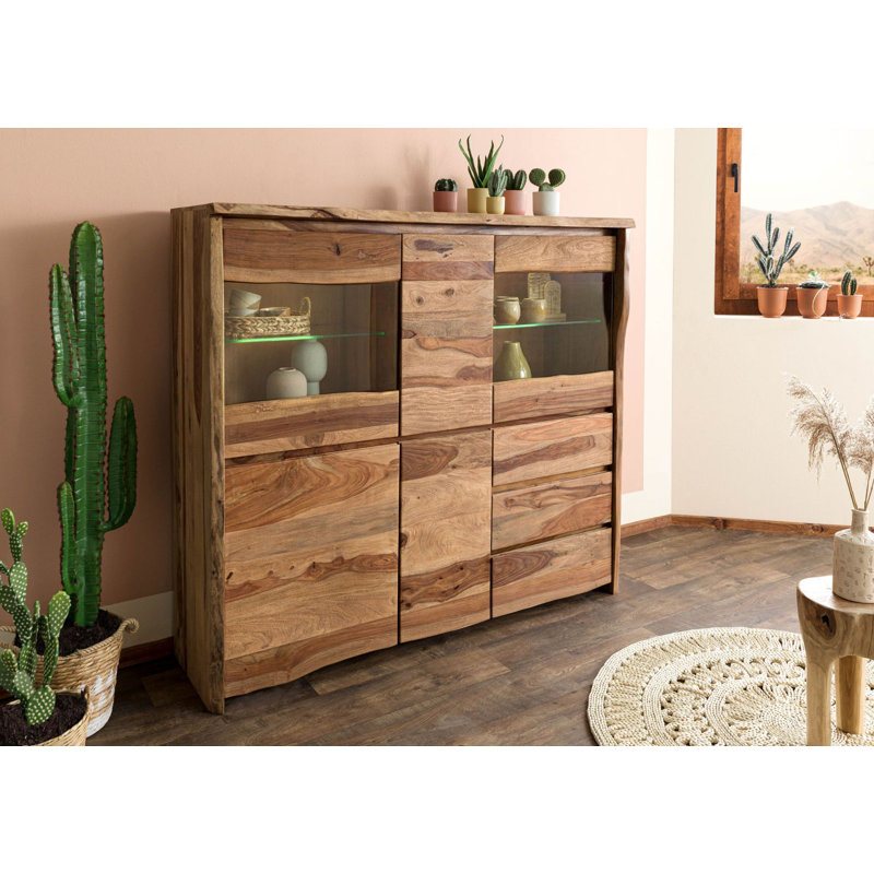 166cm Solid Wood Sideboard