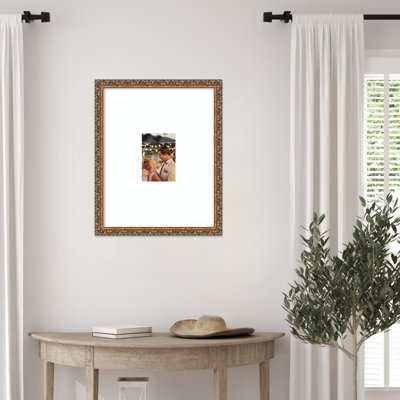 Cadre photo en bois antique bronze