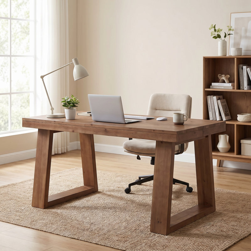 Solid Wood Executive Desk