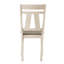 Table de salle à manger de style chalet 6 pièces, table extensible, chaises rembourrées, bois massif, mobilier transitionnel sophistiqué 5 pièces deux tons, pratique