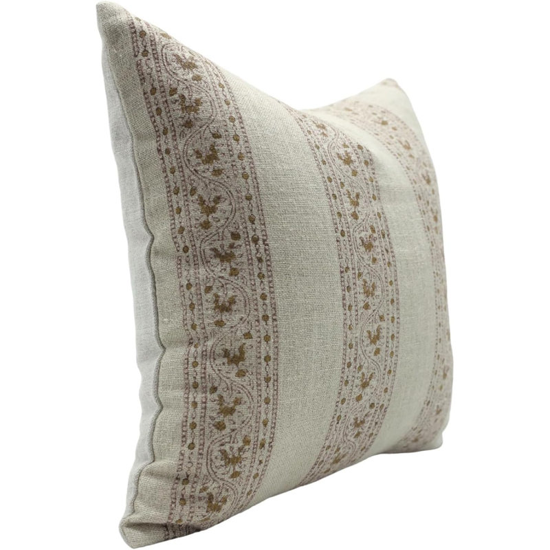 Coussin décoratif fabriqué à la main par Fab Fabine, Bela Chameli, H 18 po x l 18 po