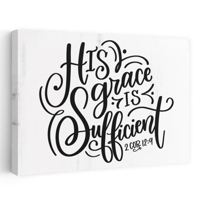 His Grace - Modern Farmhouse Grace Of God, citation chrétienne, art de la foi