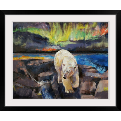 Alcantar " Polar Bear Northern Lights " by Michael Creese