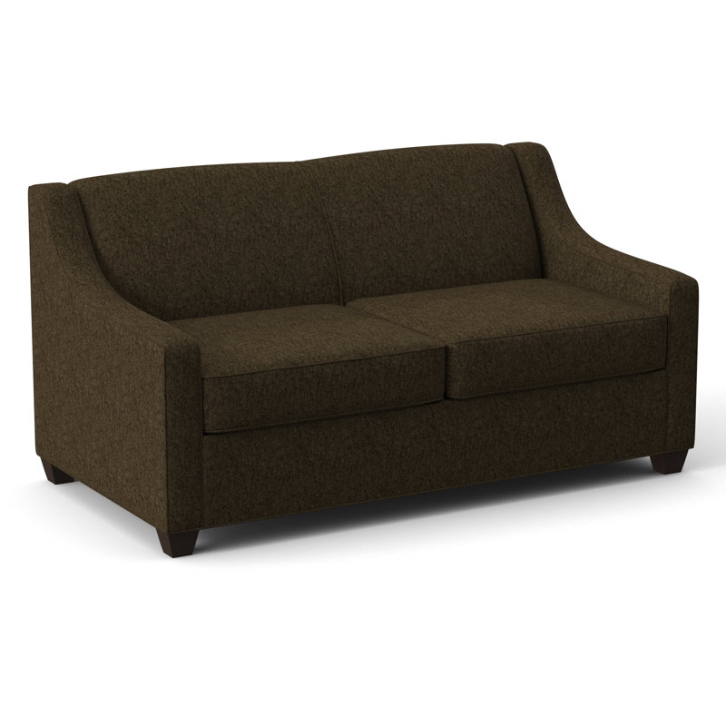 Phillips 68" Square Arm Loveseat with Reversible Cushions, Antic Cinder, Cafelle