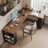 Dark Walnut Rectangular Solid Wood desks-107658640