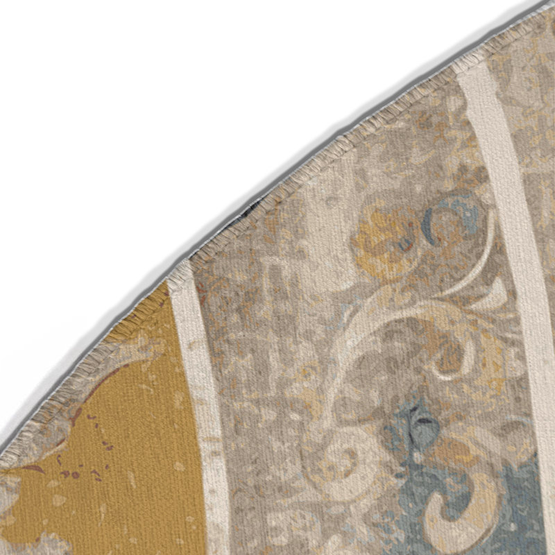 Tapis intérieur et extérieur Flashy Streak, Rond 5 pi