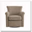Fauteuil d'appoint pivotant en similicuir-1678861447
