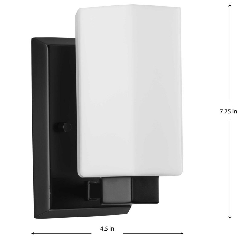 Estrada Dimmable Vanity Light, Matte Black, 1