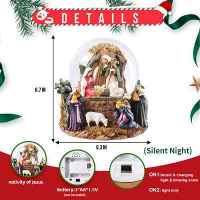 Christmas Nativity Snow Globe
