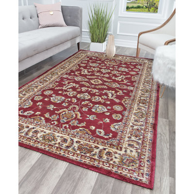 Ady Oriental Red Area Rug