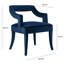 50cm H Velvet Upholstered Armchair-1922094129
