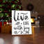 Live Life With Joy - Wrapped Canvas Print