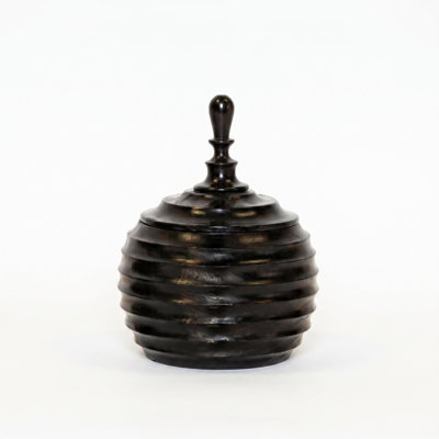 Ebony Wood Collection Wood Jar