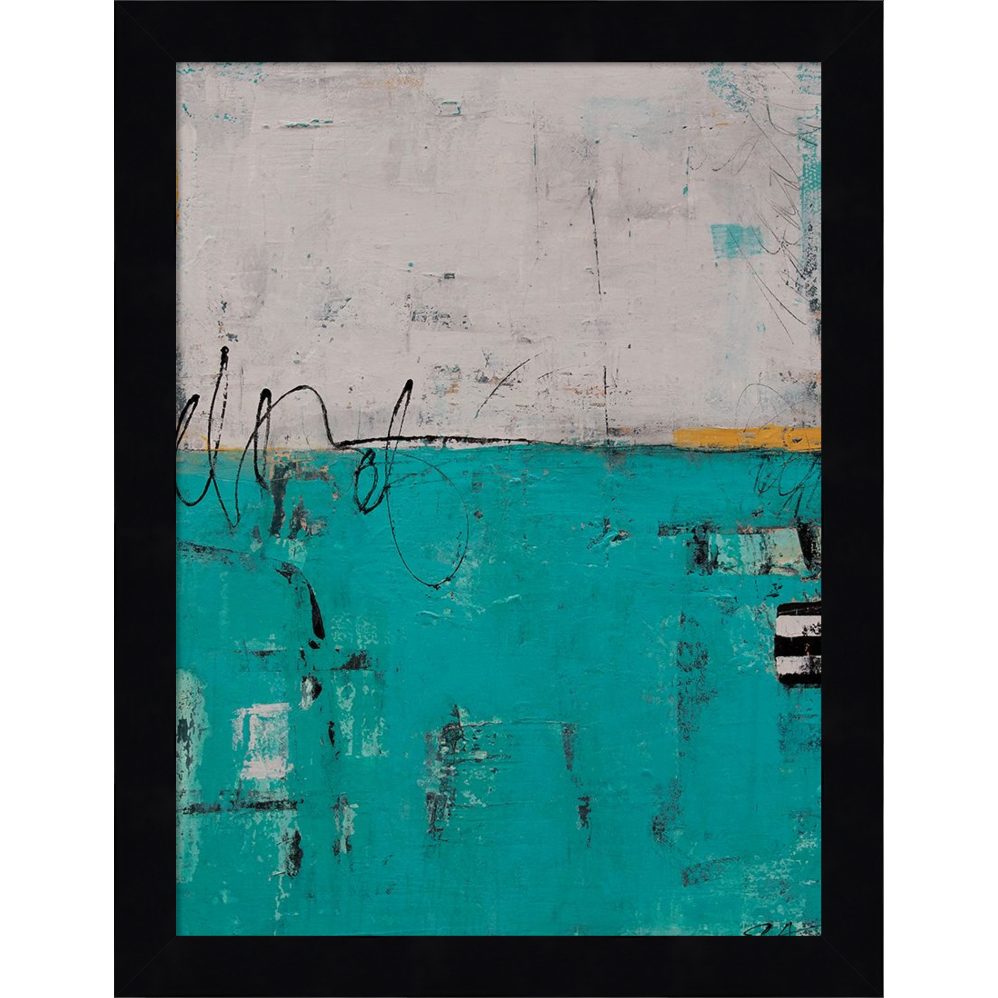 Urban Harmony by Mauro Wood Framed Wall Art Print, Black, 13" H x 10" W