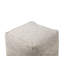 Letian 40cm Wide Square Striped Pouf Ottoman