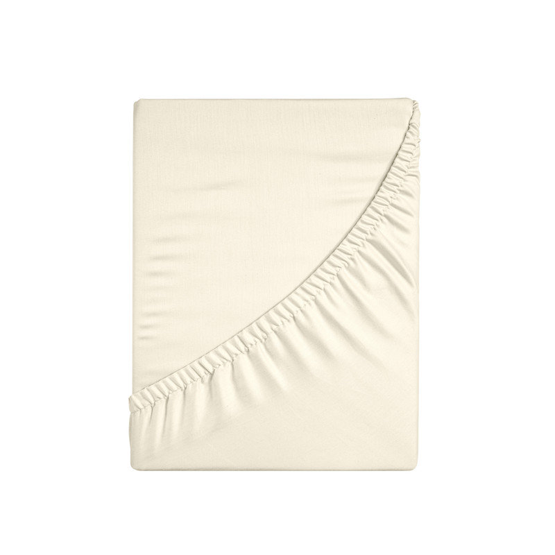 Apus Cotton Solid Perfect Fit Deep Pocket Fitted Sheet, California King Sheet Set with 2 Pillowcases, Ivory