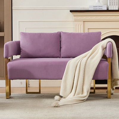 Chaise décorative moderne TS, chaise d'appoint de salon avec pieds en métal doré, sans roulettes, pouvant servir de vestiaire, de salle de réception, de bureau, de canapés rembourrés en polaire Teddy