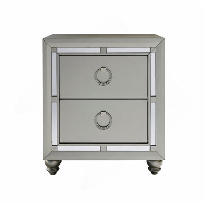 SILVER NIGHTSTAND