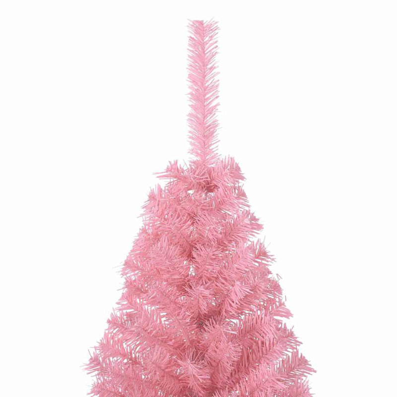 Artificial Pre-lit Christmas Tree with 150 LEDs PVC, 150cm H, Pink