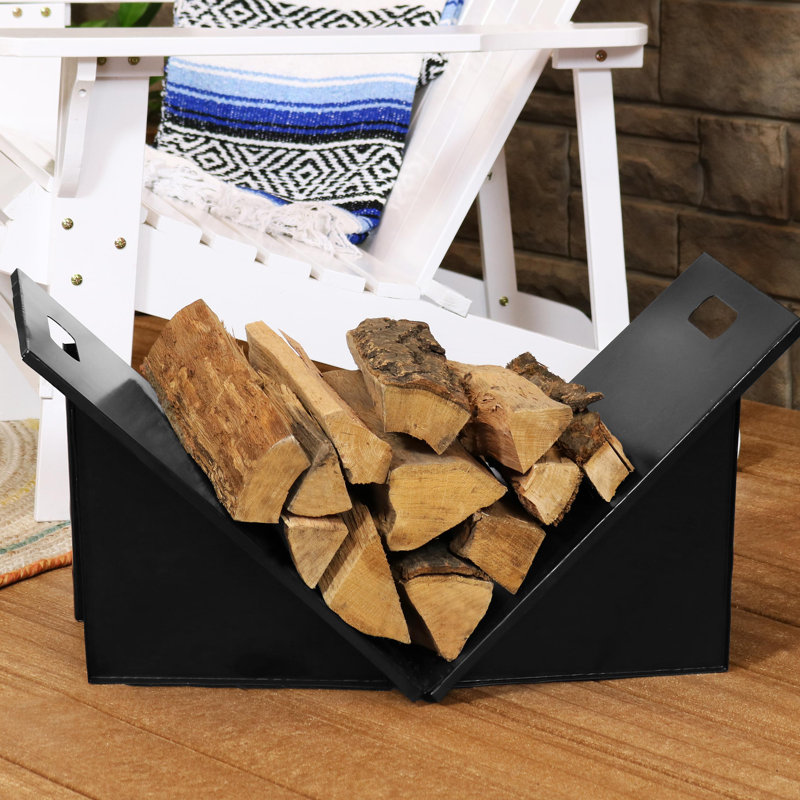 Cantrell 27.5'' W Metal Log Rack