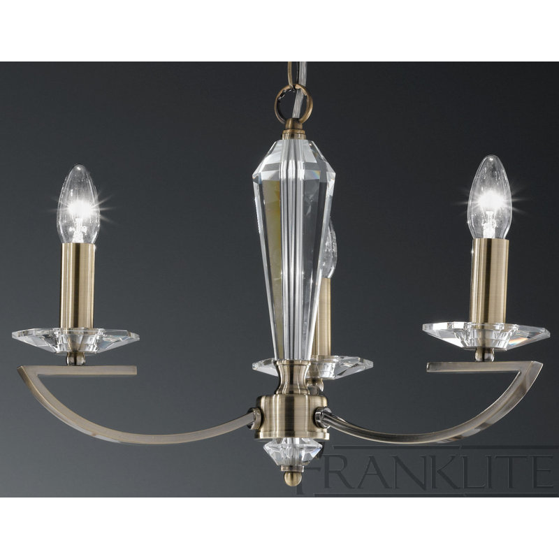 Much Wenlock 3 - Light Shaded Chandelier