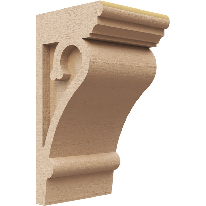 Bois de cèdre brut Mayflower TimberThane Corbel, apprêté brun clair, H 10 po x l 5 po x P 5 po