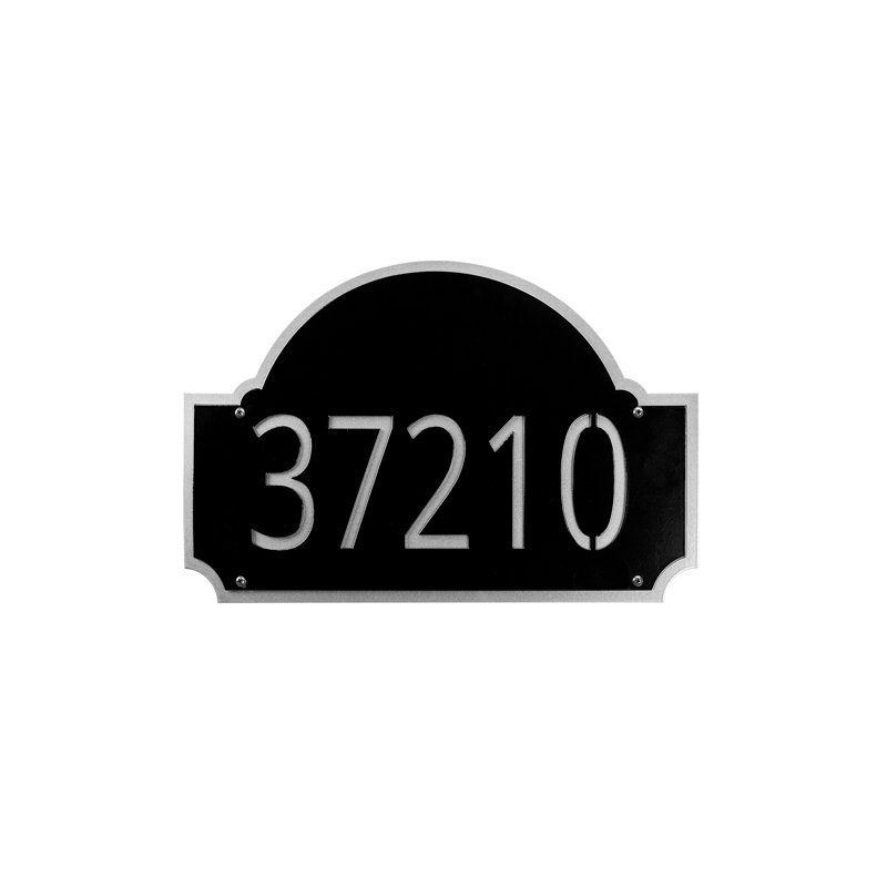 Fitzgerald Flush Mount One Line Wall Mount, Black/Silver
