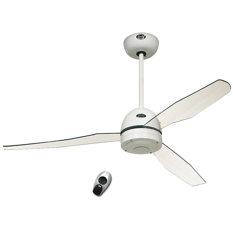 Chrisman 132cm Ceiling Fan, Lacquered White
