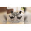 Ensemble de table de salle à manger extensible 43,2 "-59.1" Clanton, table de cuisine ronde Mid-Century-2035033154-2035033155-2035033164