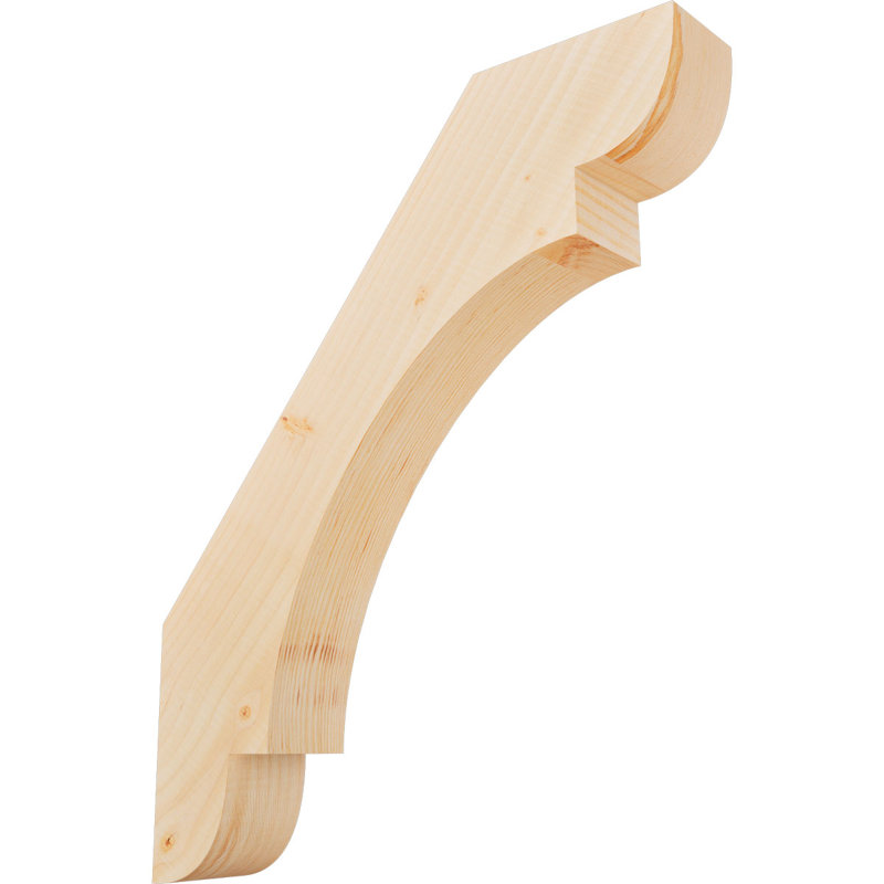 Attelle de genou olympique, Sapin de Douglas, H 24 po x l 3,5 po x P 20 po, Attelle lisse