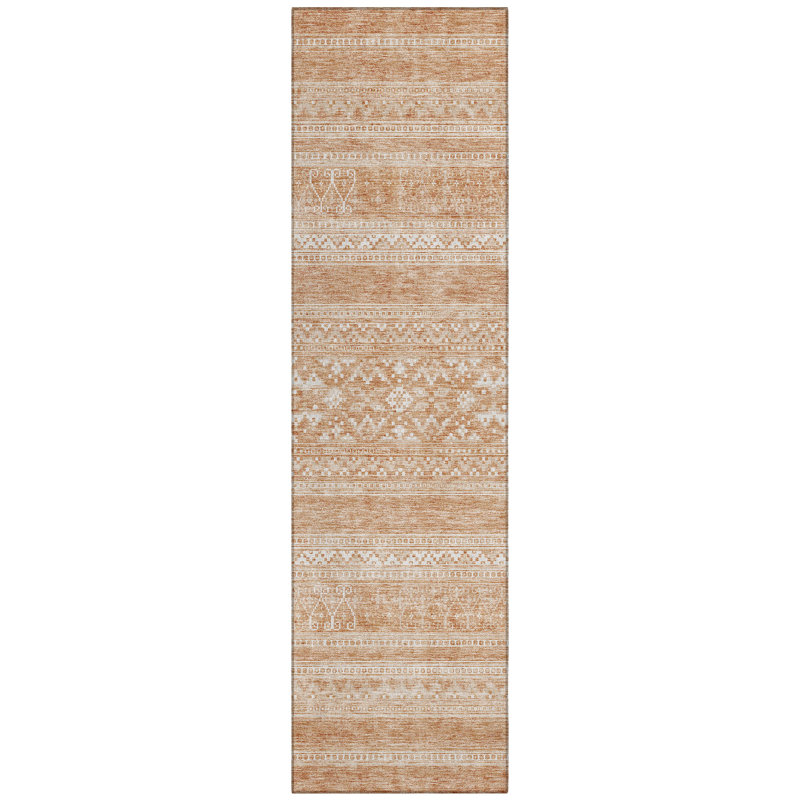 Nache Washable Southwestern Indoor / Outdoor Rug, Runner 2'3" x 7'6"