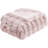 Haalan Cozy Faux Rabbit Fur Soft Reversible Throw Blanket-103546355-104670721