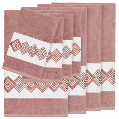 Noah 8 Piece Turkish Cotton Towel Set