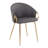 Josie 19.25'' H Faux Leather Upholstered Armchair-287528672-358184672