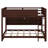 Queen Over Queen Bunk Bed, Solid Wood Bunk Bed Frame With Built-In Storage Cabinets, Station, Ladder, Safety Guardrails-114248951