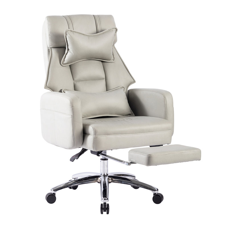 Swivel Ergonomic Office Chair, Light Gray