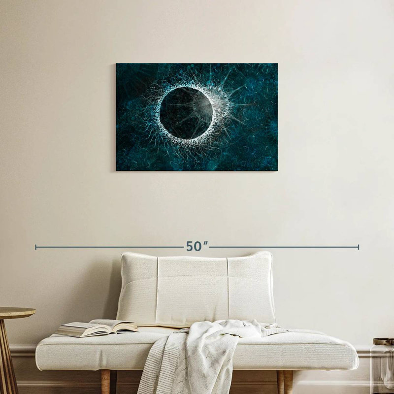 Avery Abstract Solar Eclipse, 20" H x 30" W